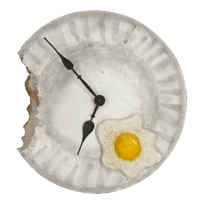 Eggs and Toast Clock